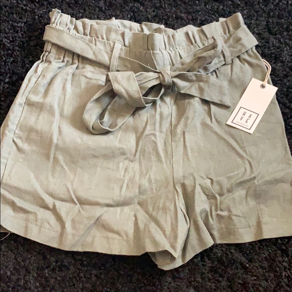 Green shorts